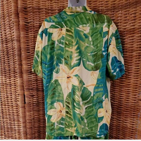 Vtg. Jams World Nana Aloha Shirt Short Set L - Picture 6 of 12